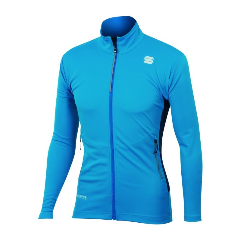 разминочная куртка Sportful Squadra WS Jacket 2020 сине-голубая разминочная куртка Sportful Squadra WS Jacket 2020 сине-голубая